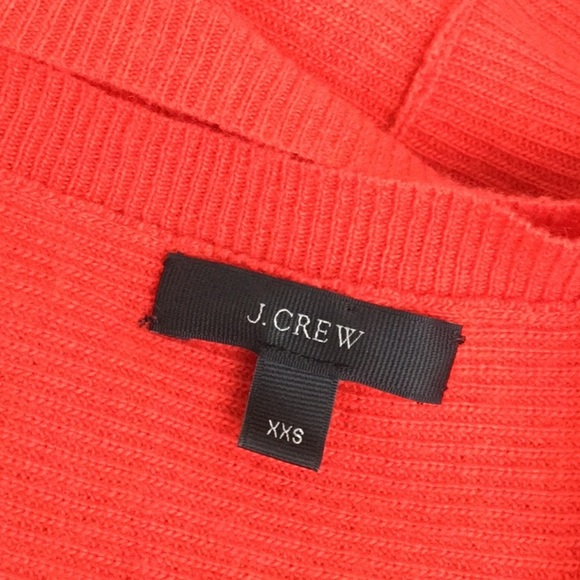 J. Crew Red Wool Blend Sweater 3/4 sleeve E1382 - Picture 5 of 7